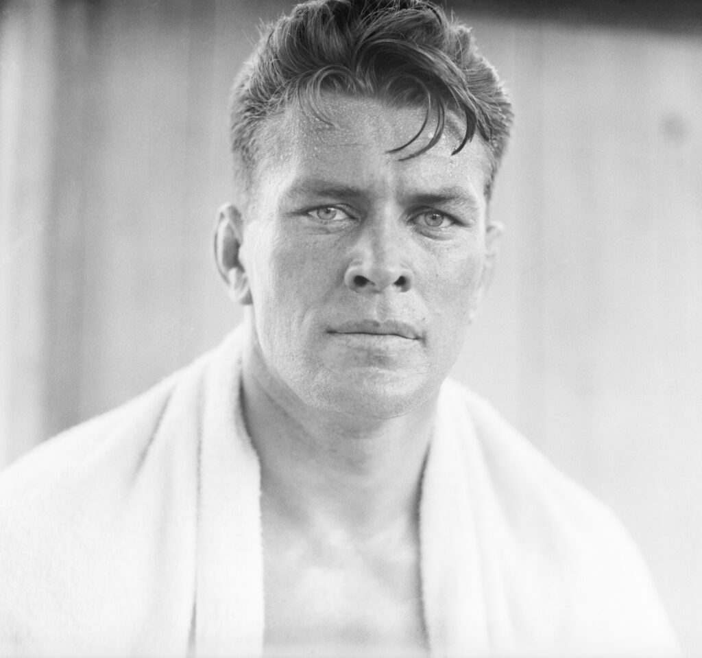 A Closeup image Of Gene Tunney's face